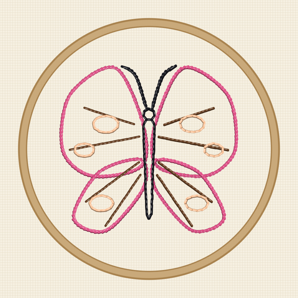 Butterfly embroidery patterns