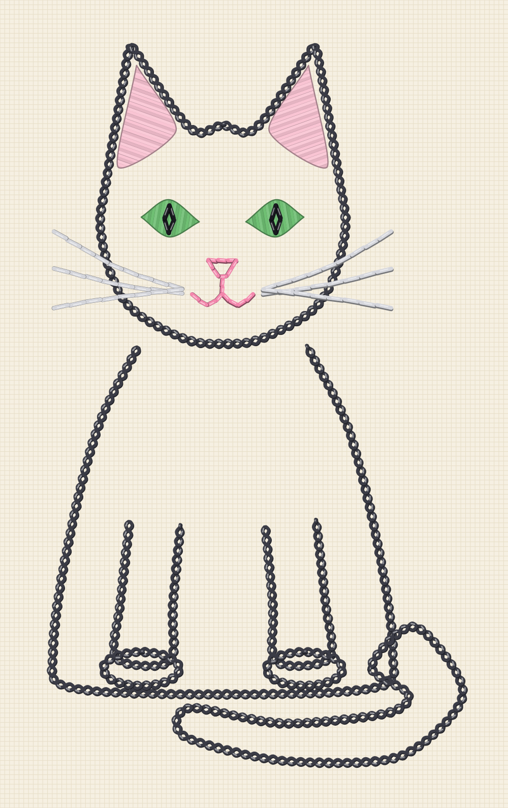 Cat embroidery patterns