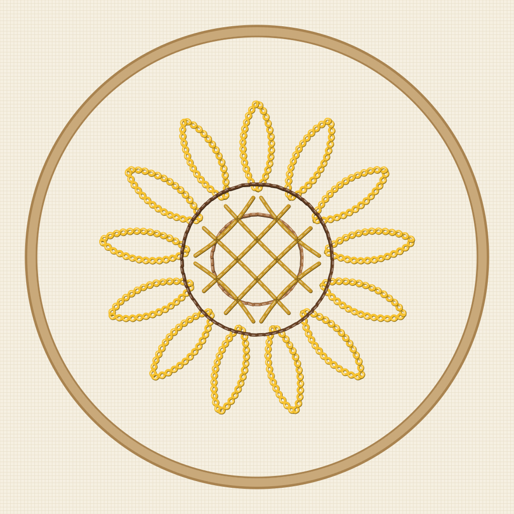 Sunflower embroidery patterns